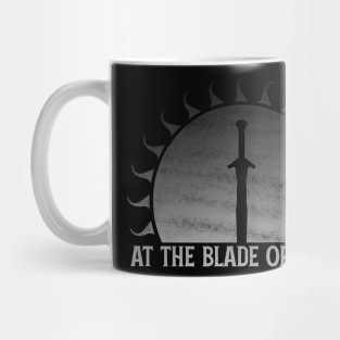 At the Blade of Dawn (Gradient): Fantasy Design Mug